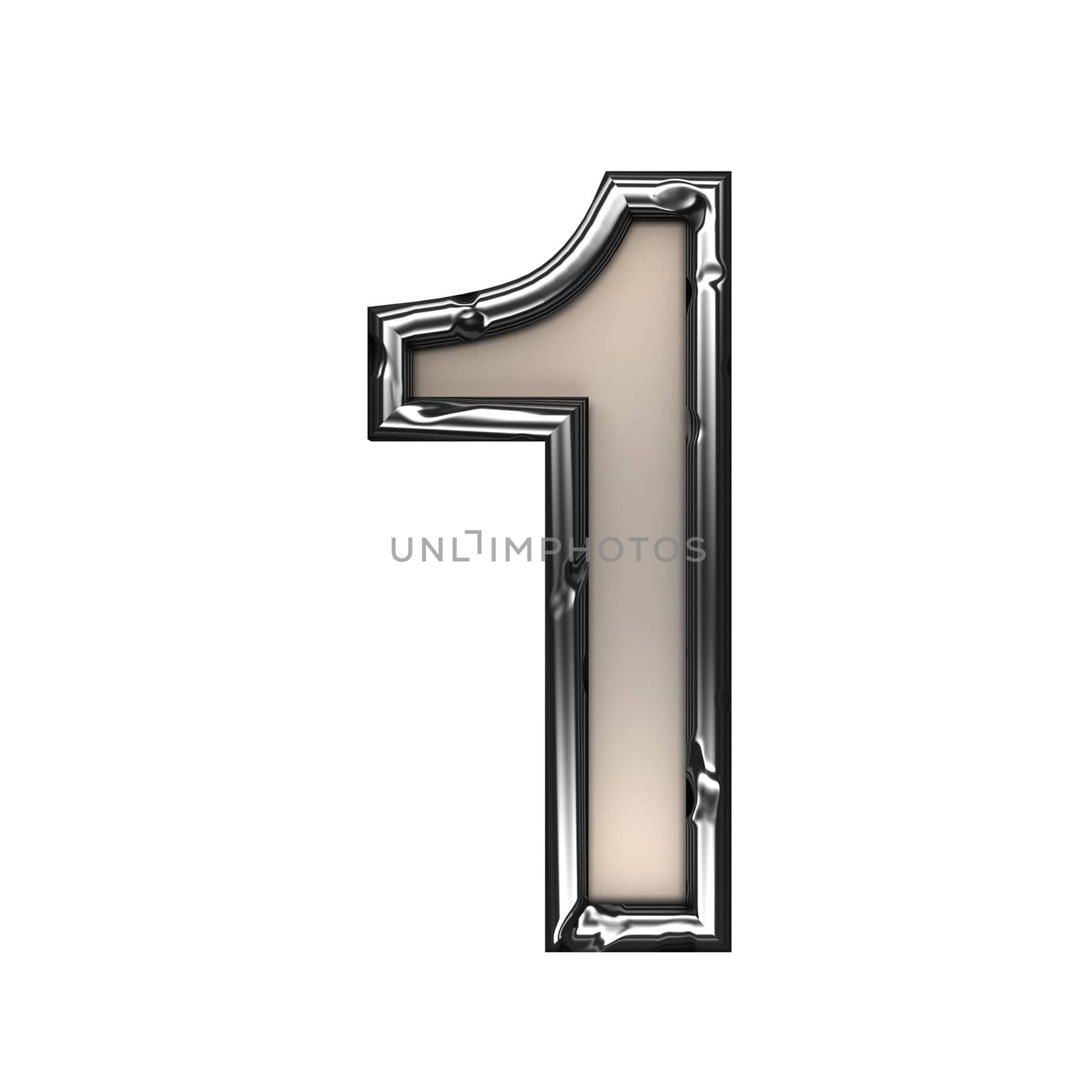 isolated metal figure