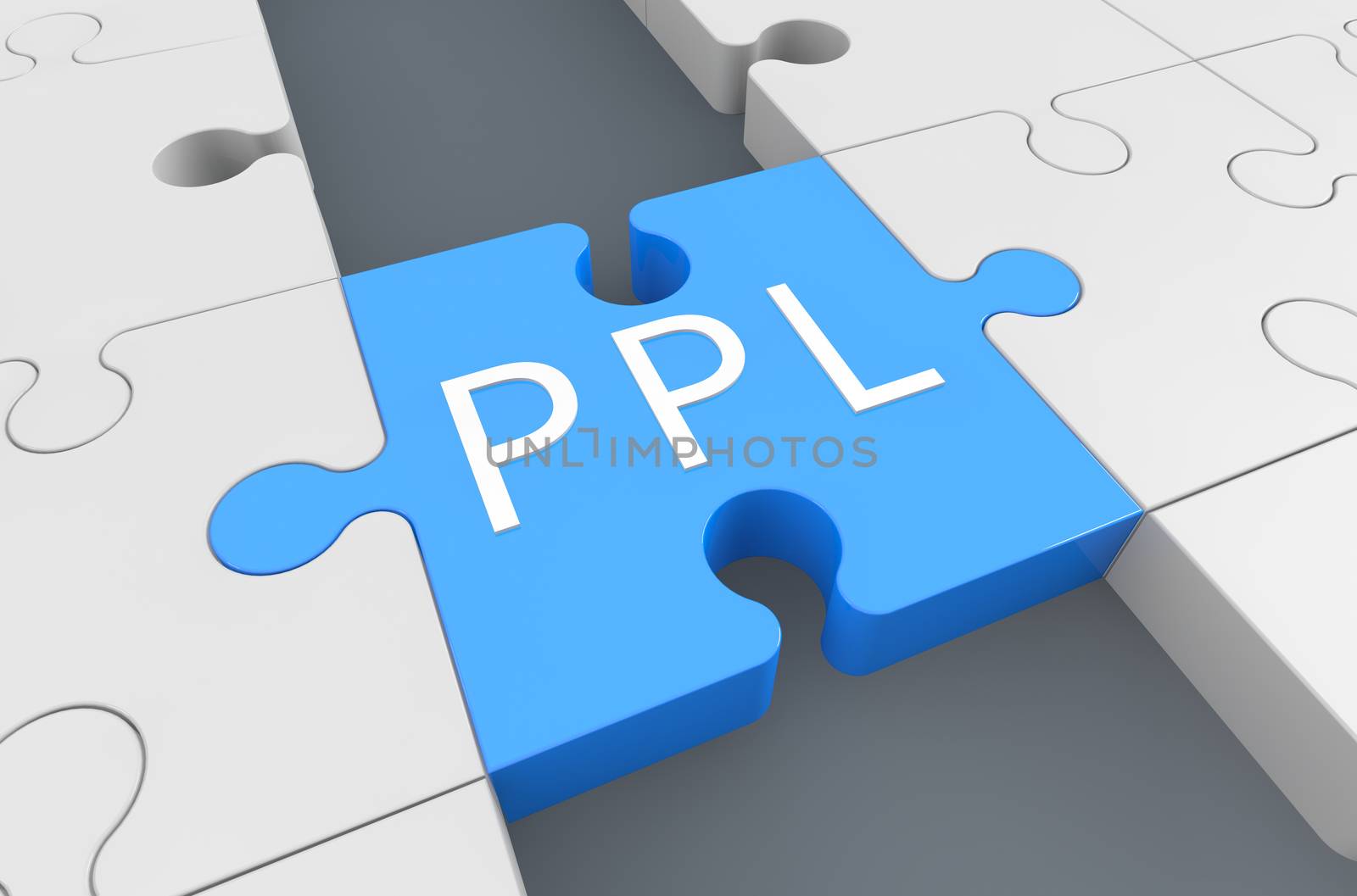 Pay per Lead - puzzle 3d render illustration