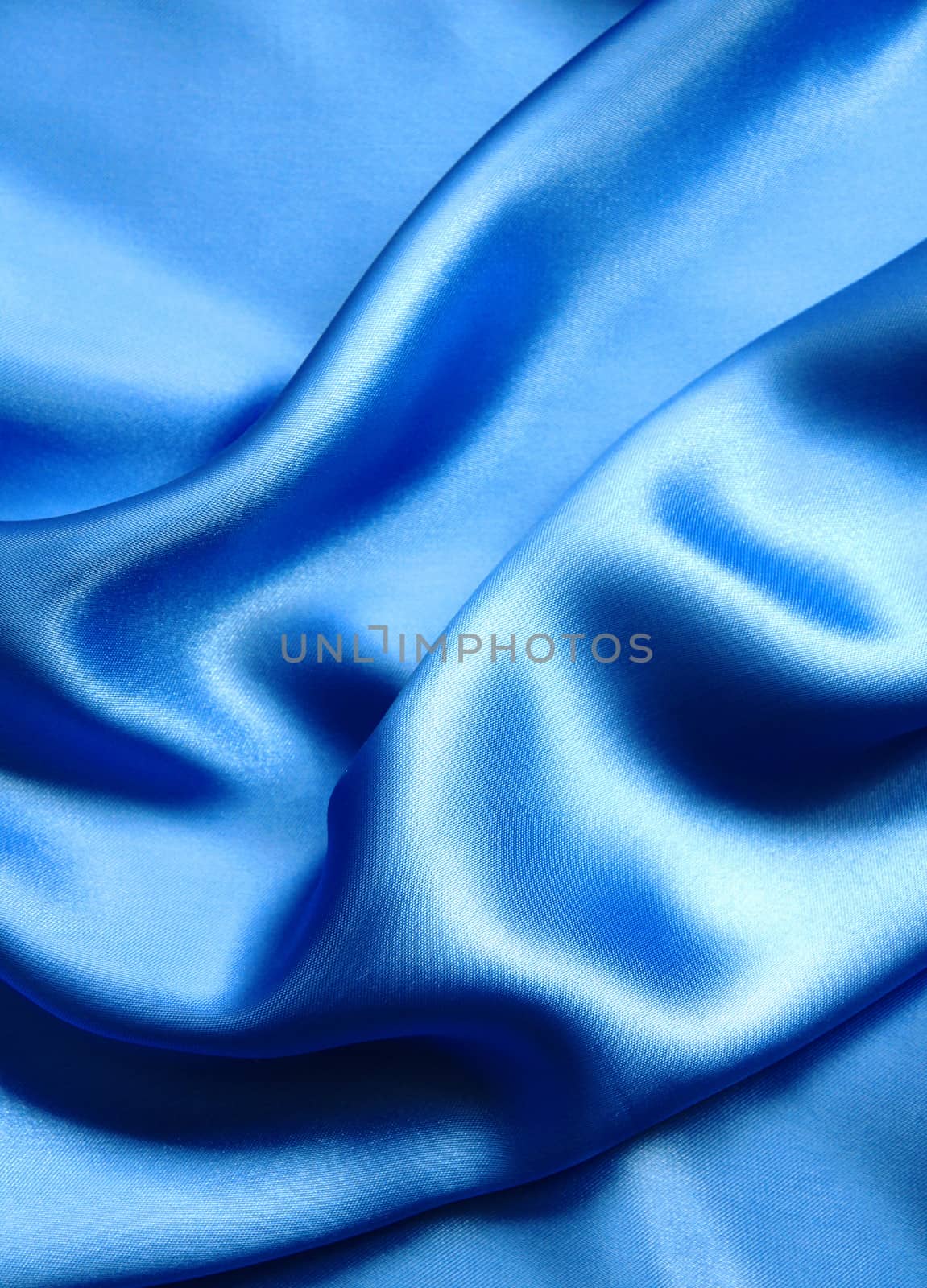 Smooth elegant blue silk can use as background 