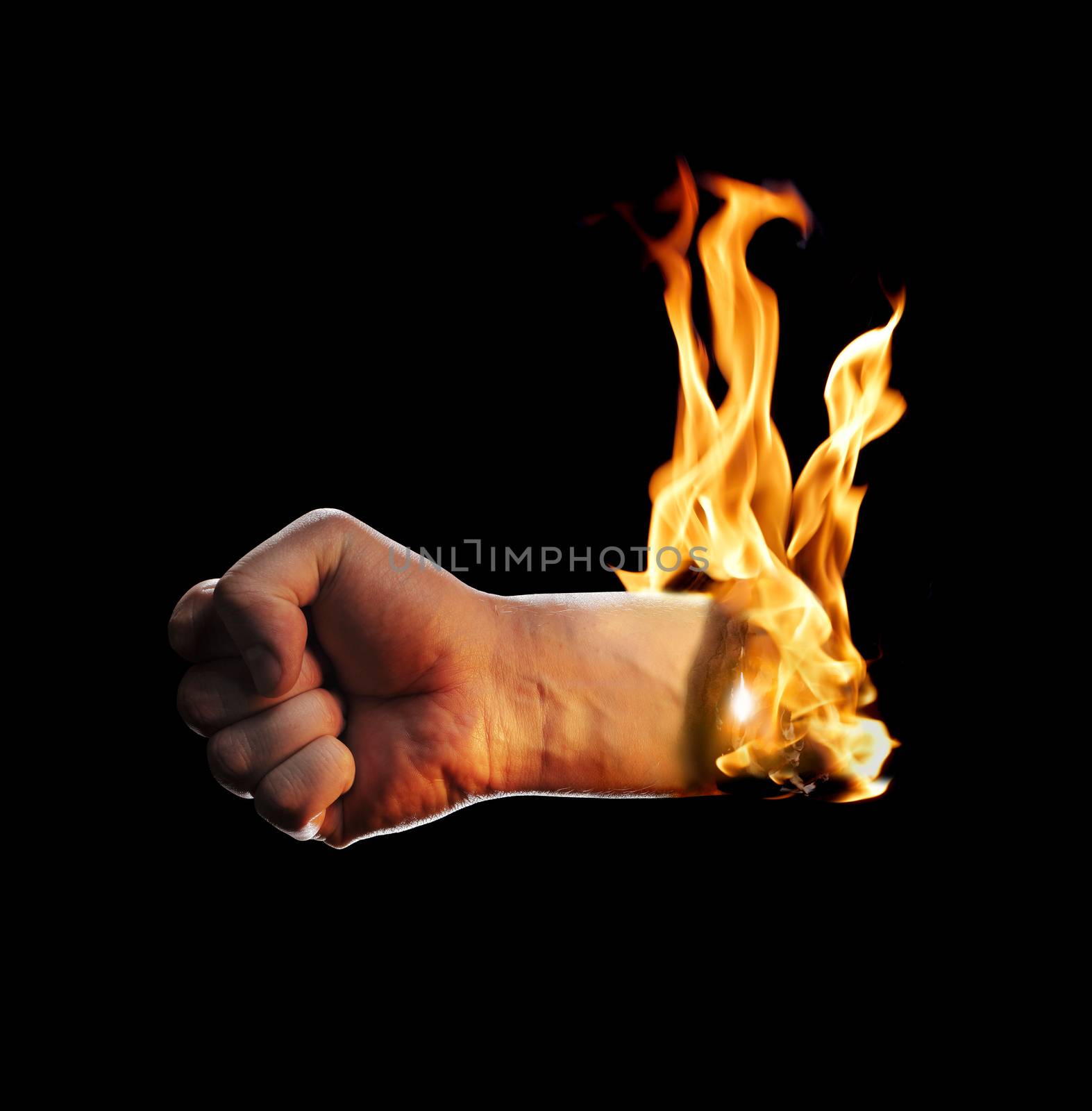 Burning Hand by Stocksnapper