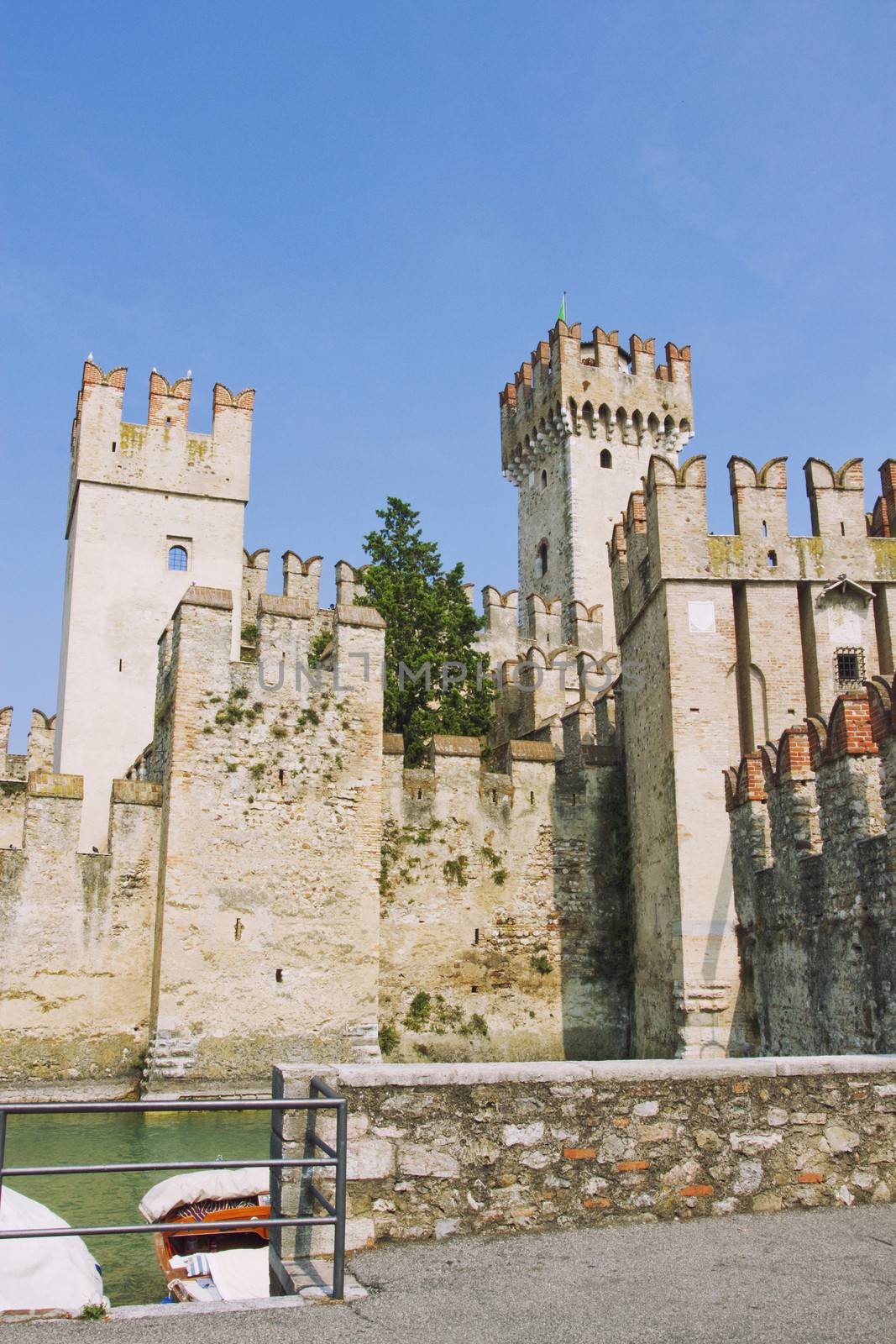 Sirmione castle, Garda lake, Brescia, Italy