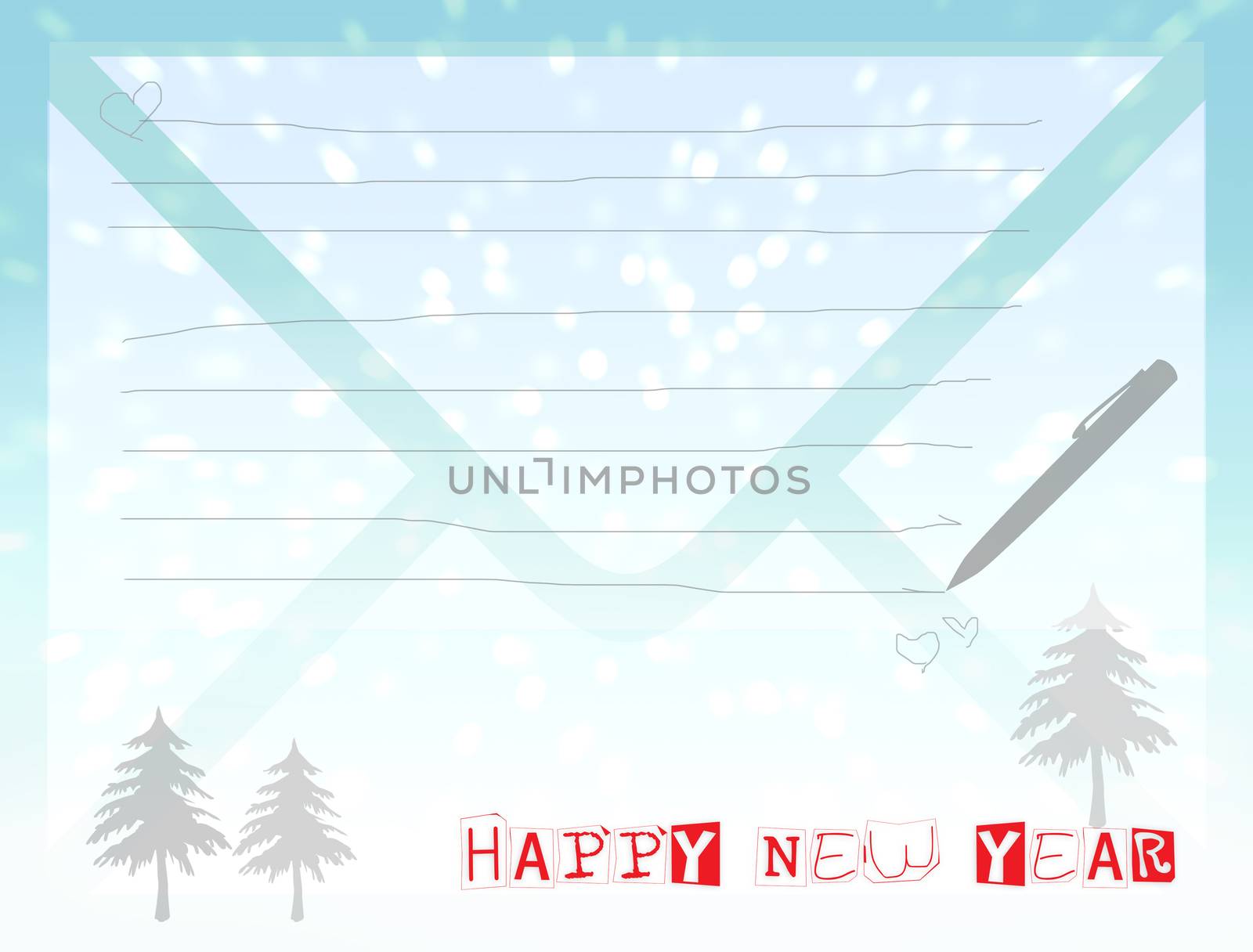 Happy new year 2014 cards by apichart