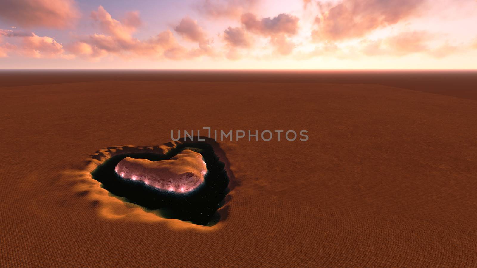 Oasis Heart of the desert. by apichart