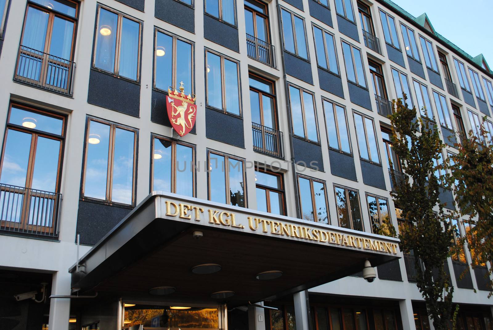 The Royal Norwegian Ministry of Foreign Affairs (Norwegian: Det kongelige Utenriksdepartement; Norwegian is the foreign ministry of the Kingdom of Norway. It was established on June 7, 1905, the same day the Parliament of Norway (Stortinget) decided to dissolve the personal union with Sweden.
