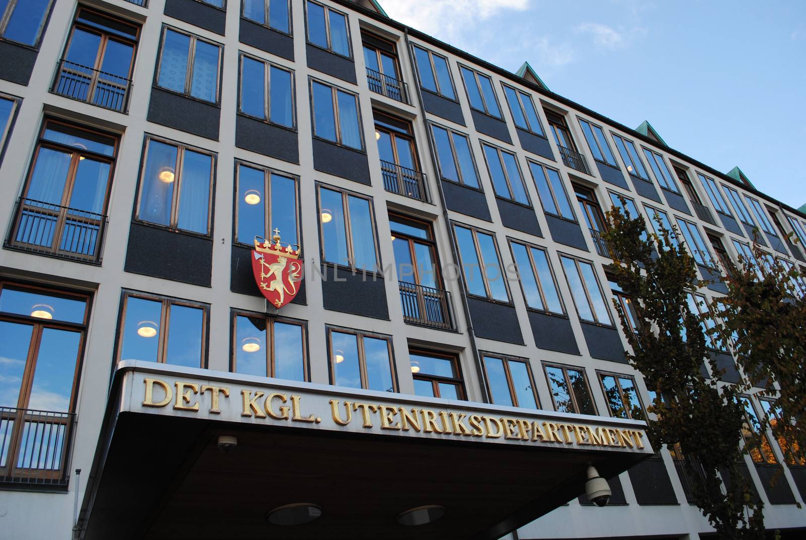 The Royal Norwegian Ministry of Foreign Affairs (Norwegian: Det kongelige Utenriksdepartement; Norwegian is the foreign ministry of the Kingdom of Norway. It was established on June 7, 1905, the same day the Parliament of Norway (Stortinget) decided to dissolve the personal union with Sweden.