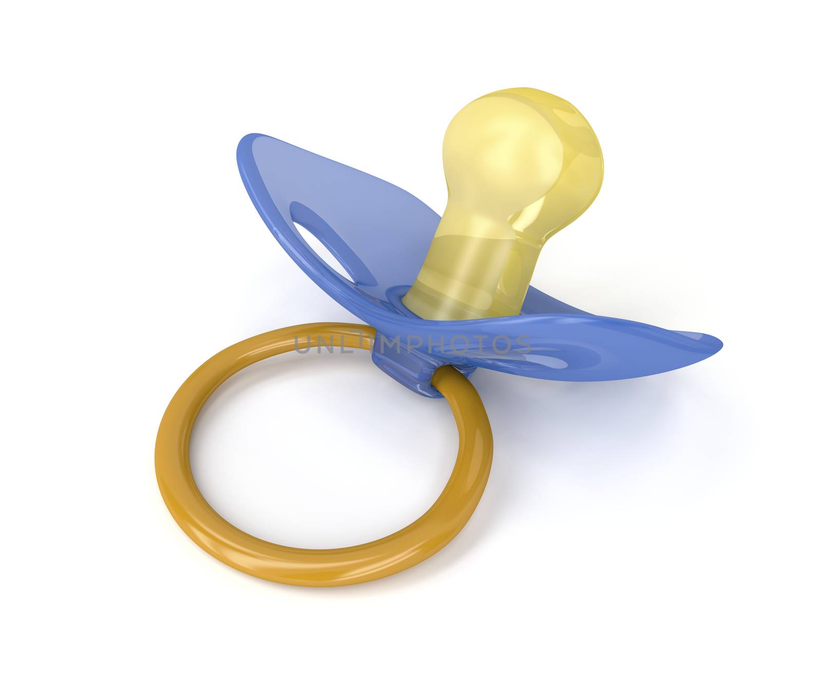 Pacifier on a white background