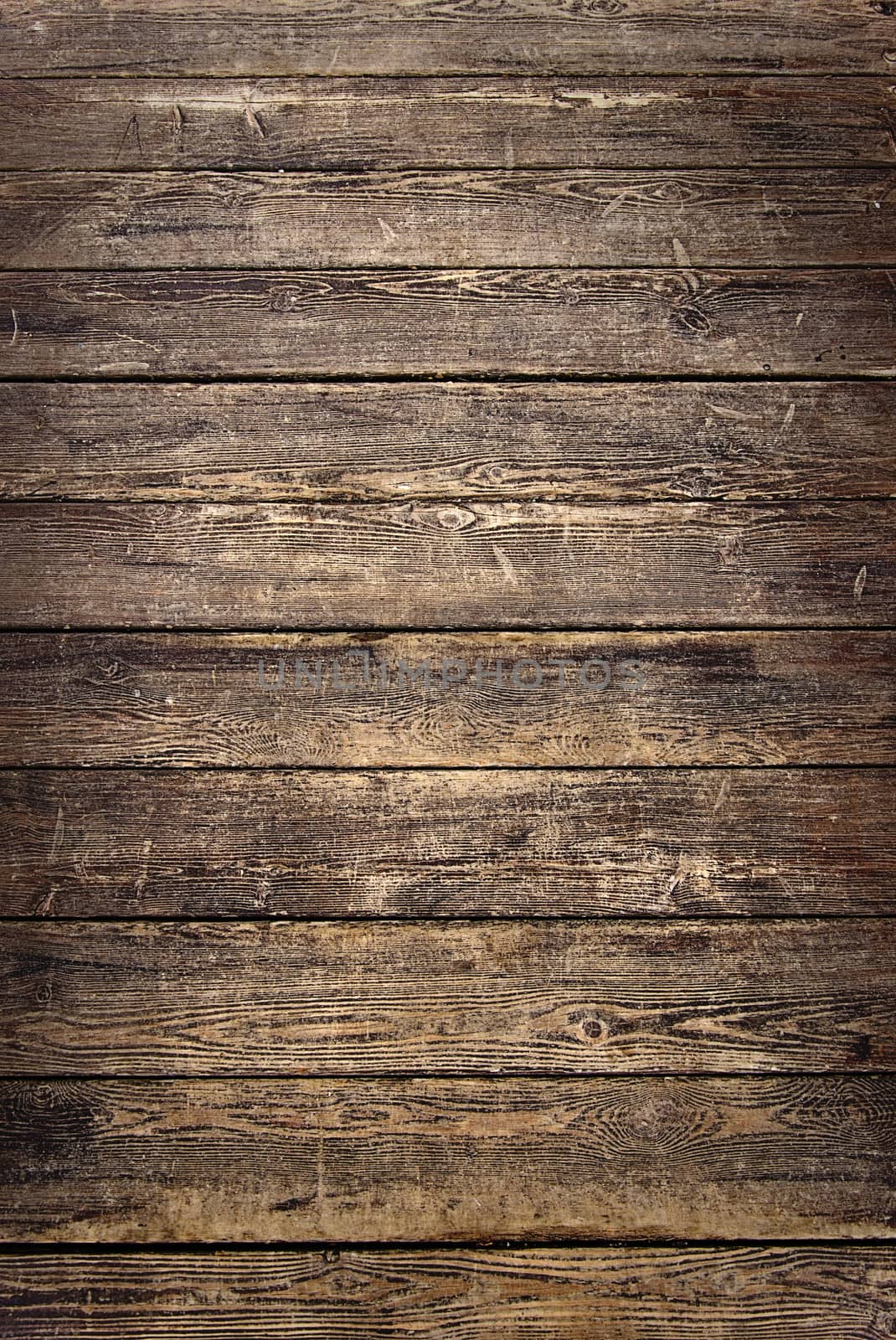 Background of old worn wooden planks  by pt-home