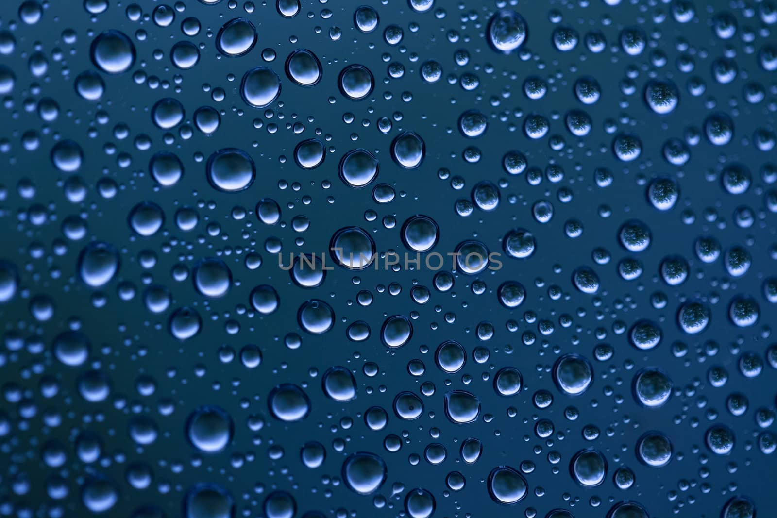 Rain water drops  on window glass