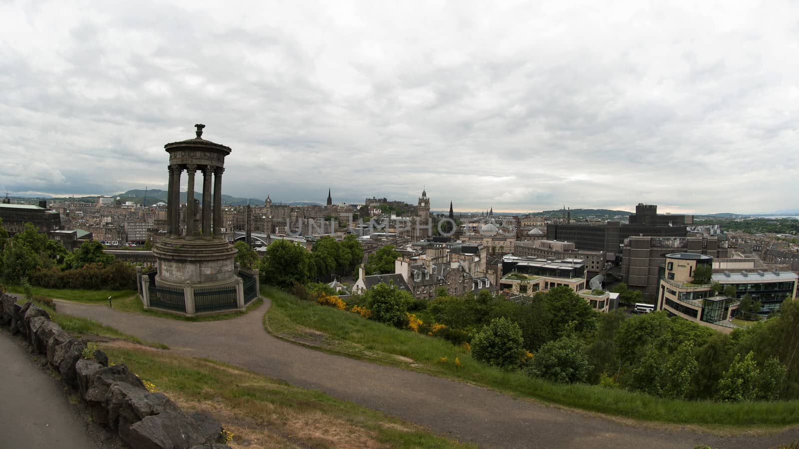 Cityscape from Calton Hill, Edinburgh - Scotland by rodrigobellizzi