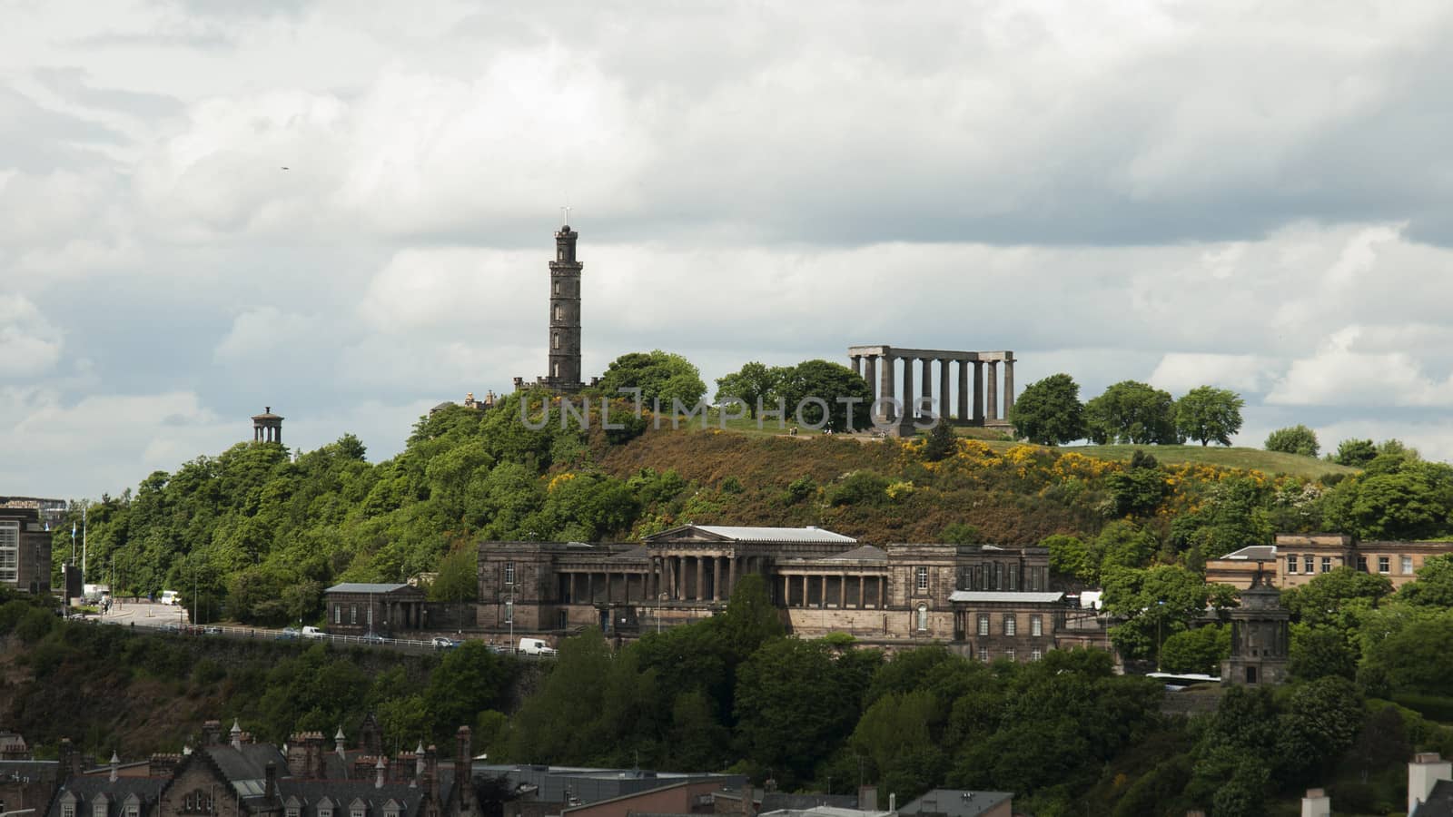 Calton Hill, is a hill in central Edinburgh, Scotland, just to the east of Princes Street and is included in the city's UNESCO World Heritage Site.