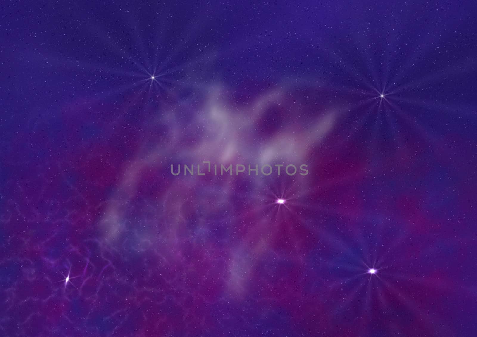 Far being shone nebula and star field against space. "Elements of this image furnished by NASA".
