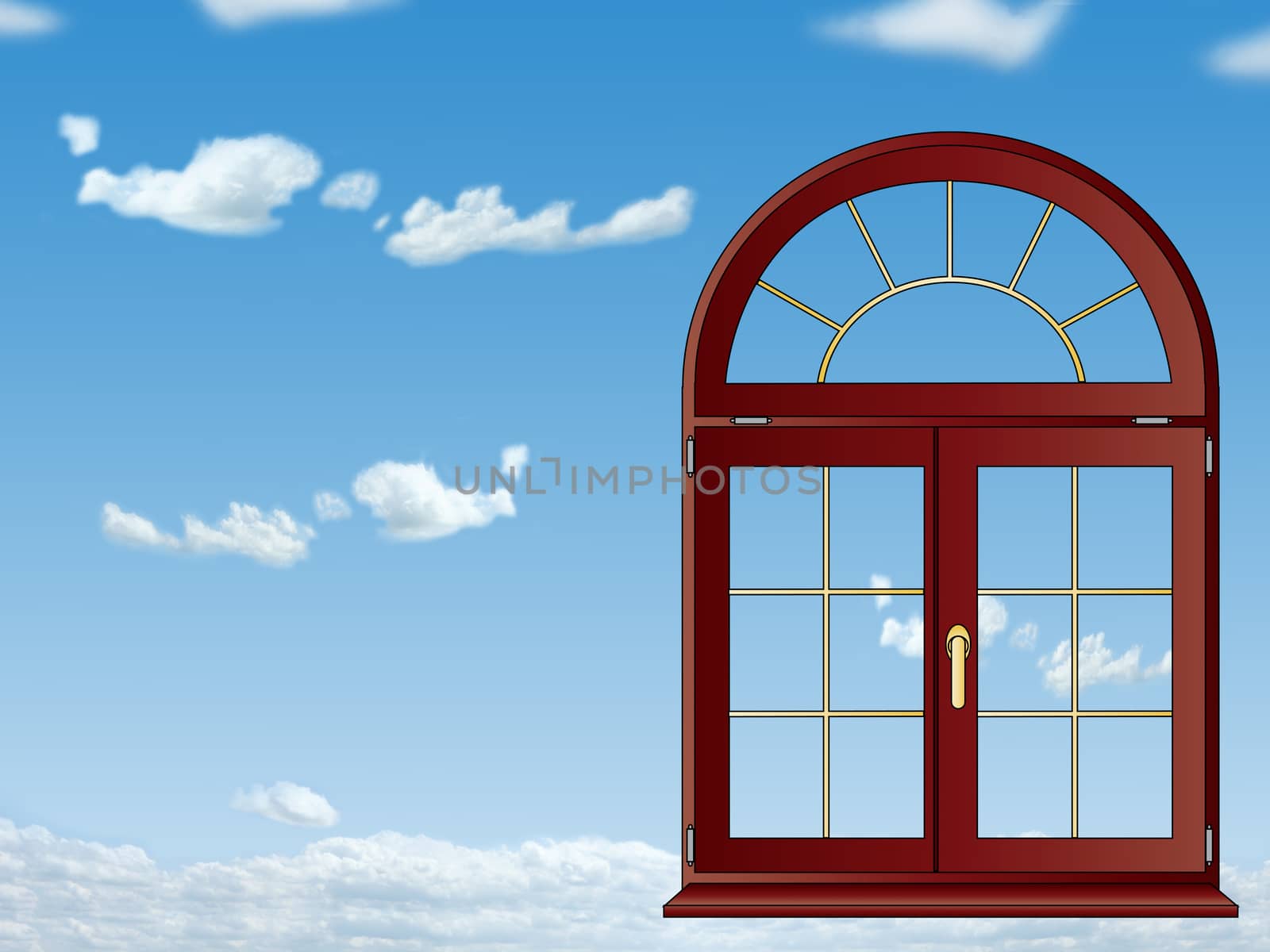 Window in the sky by EugenP