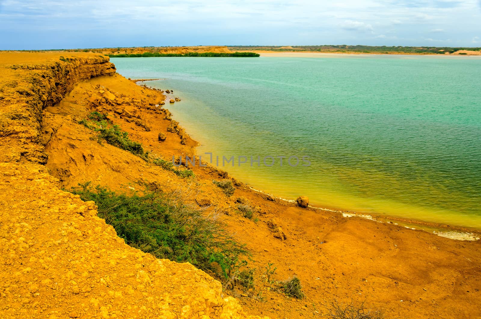 View of Honda Bay as seen from Punta Gallinas in La Guajira, Colombia