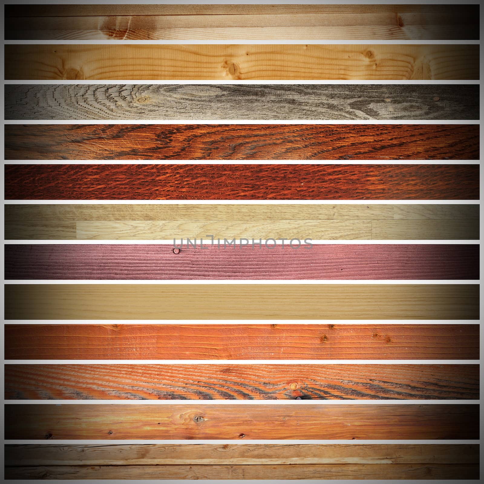 collection of different wood planks by taviphoto
