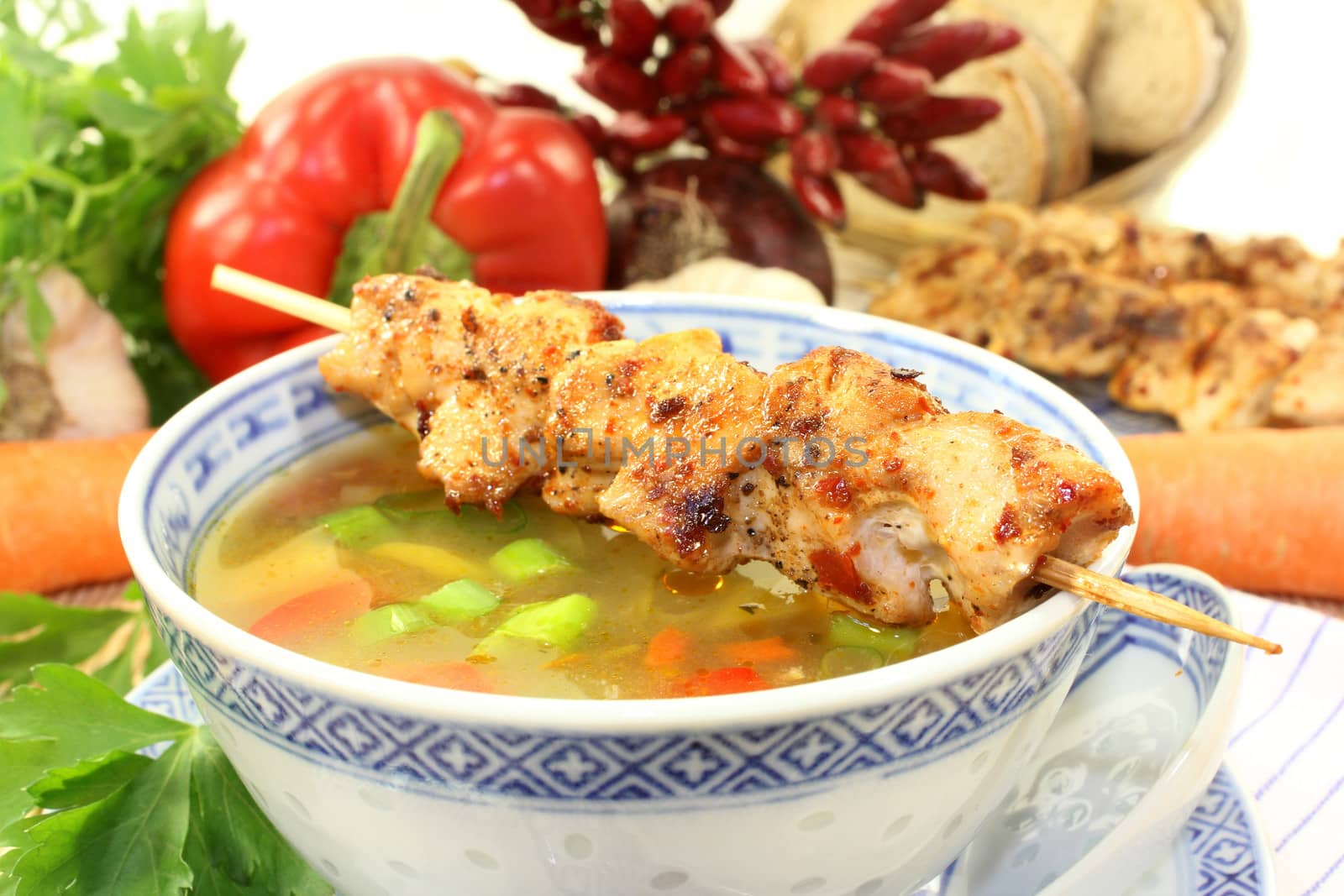 Chicken consomme by silencefoto