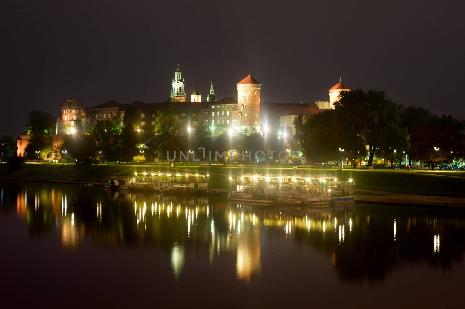 Poland's historical monument, medieval Vavel Castle in Krakow