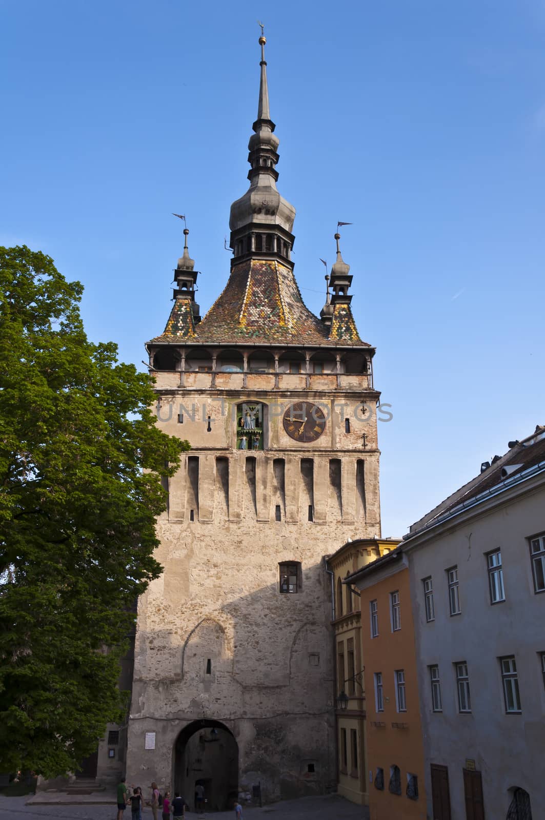 Clock Tower of Sighisoara, Transylvania by stanciuc