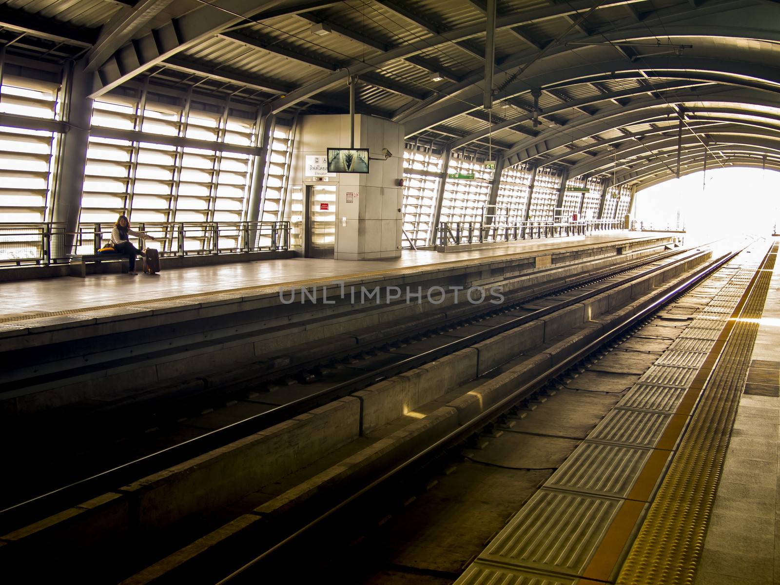 Track in Train station2 by gjeerawut