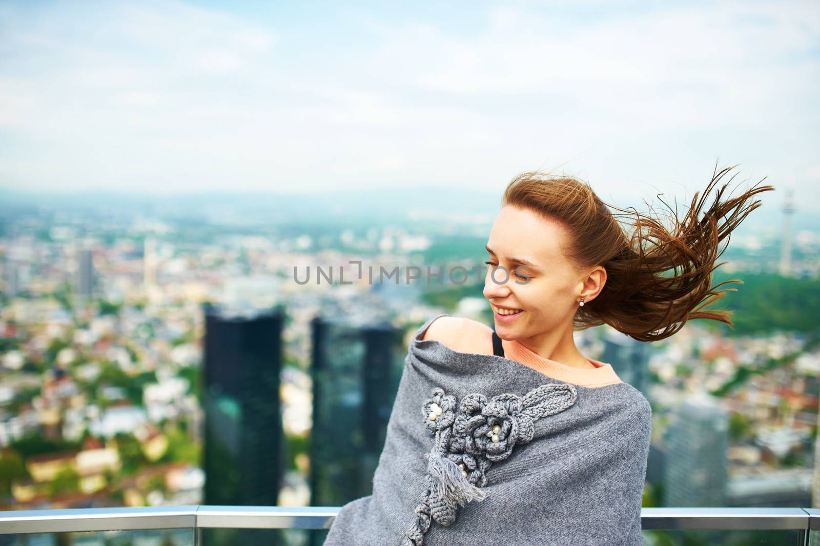 Woman in Frankfurt on Main