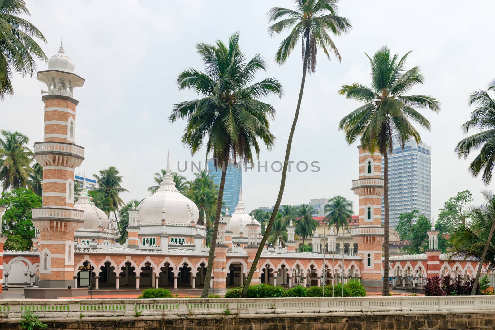 Jamek mosque is one of the oldest mosques in Kuala Lumpur, Malaysia
