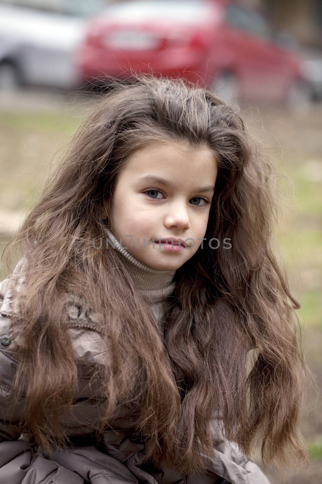 Autumn portrait of a beautiful little girl by andersonrise