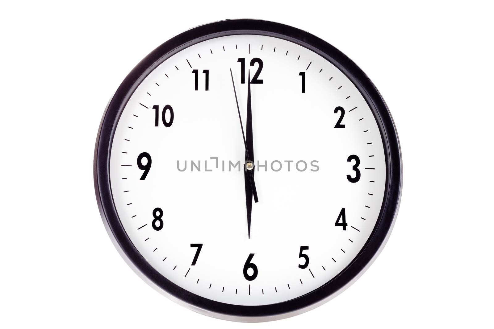 Wall clock, photo on the white background 