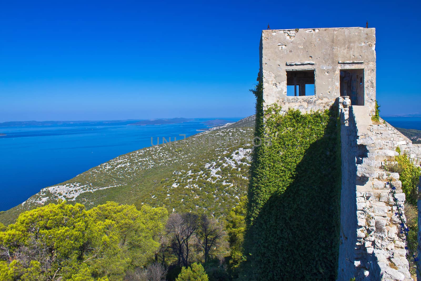 St. Michael Fort on top of Island Ugljan  by xbrchx