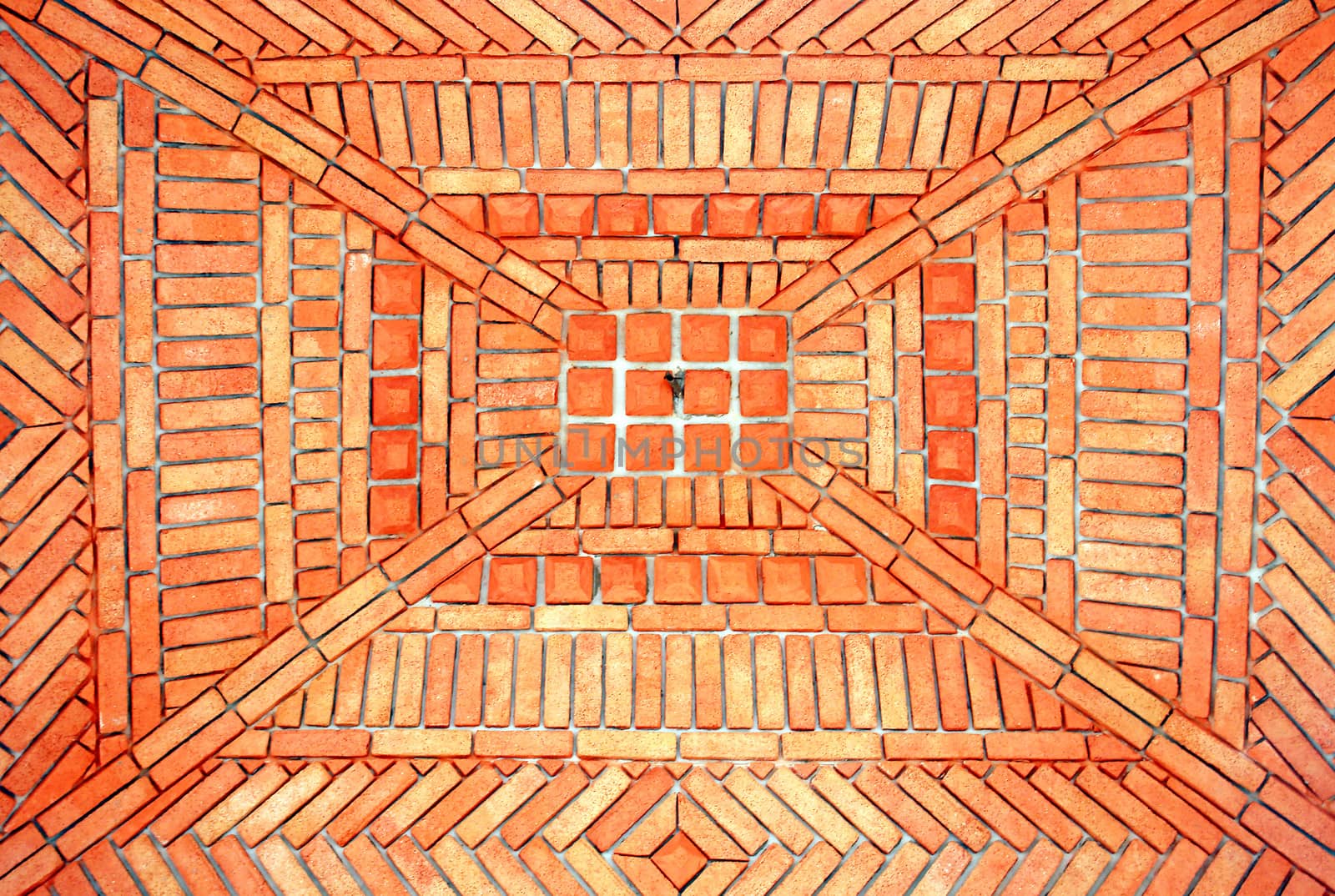 Geometric brick cealing