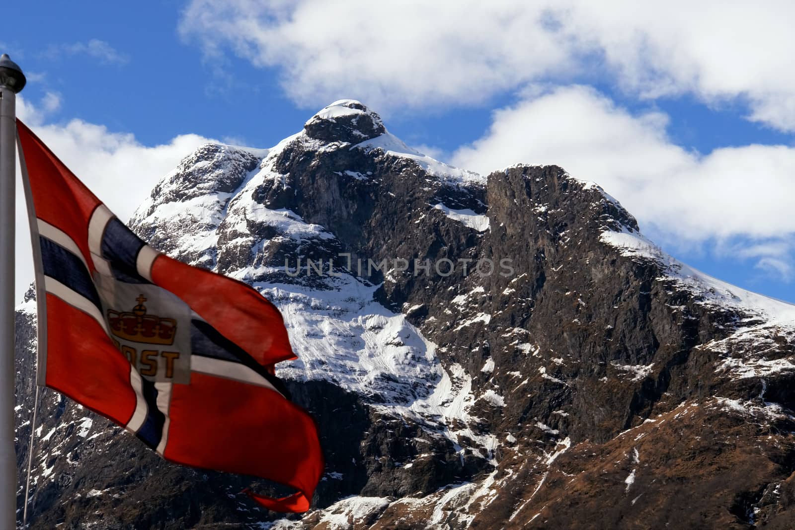 Flag in mountain background by ptxgarfield