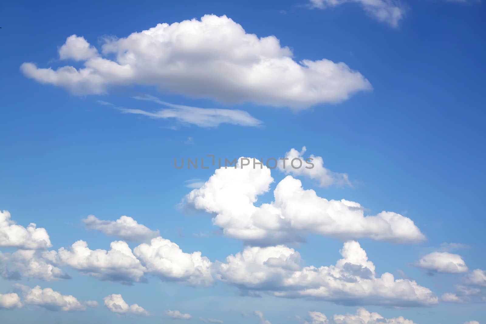 Clouds And Clear Blue Sky Weather Nature.