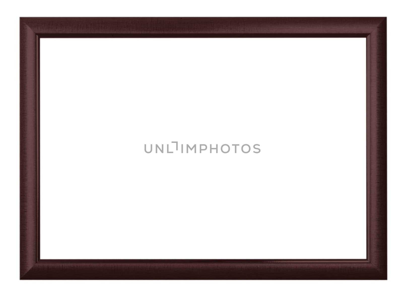 Classic wooden frame isolated on white background