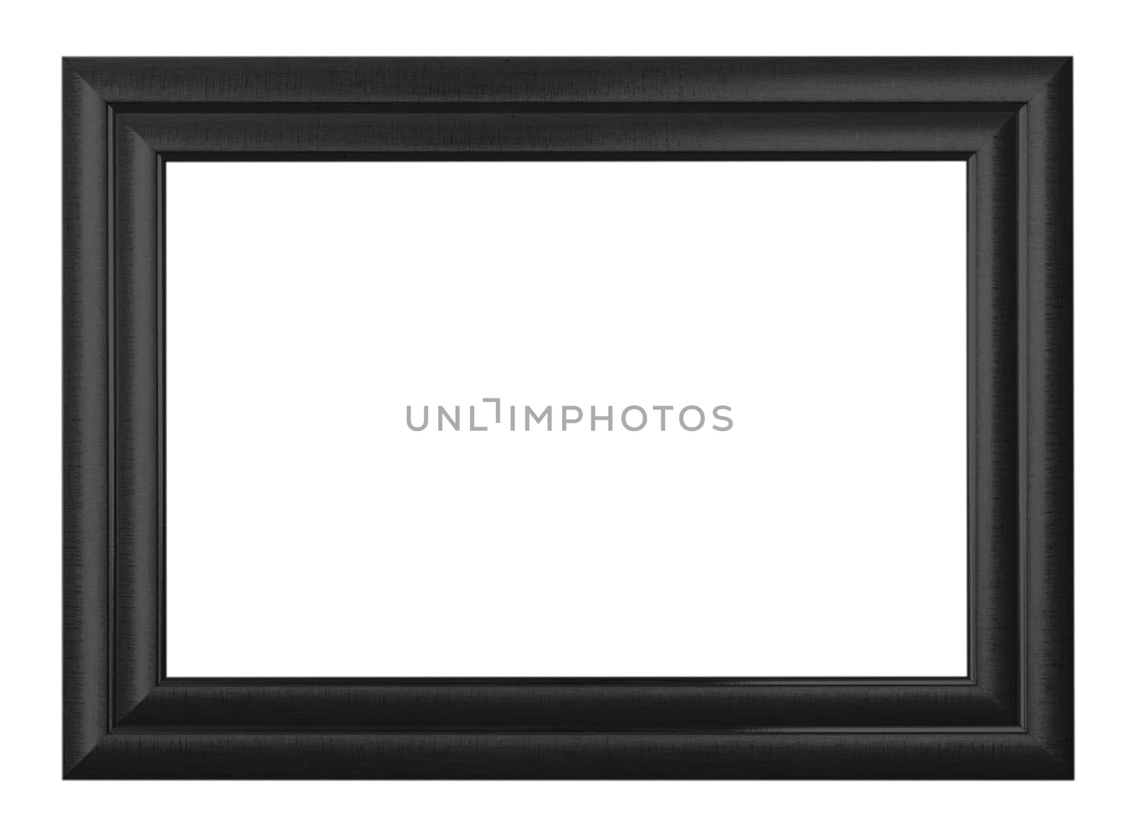 Classic wooden frame isolated on white background