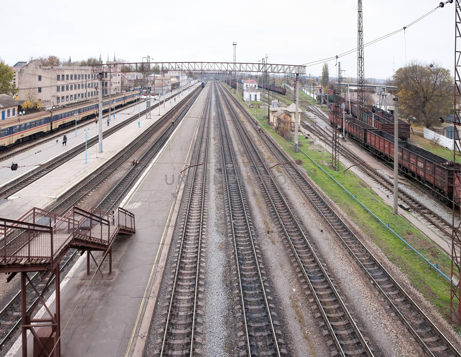 The train station Krivoy Rog-Chief (panoramic view)