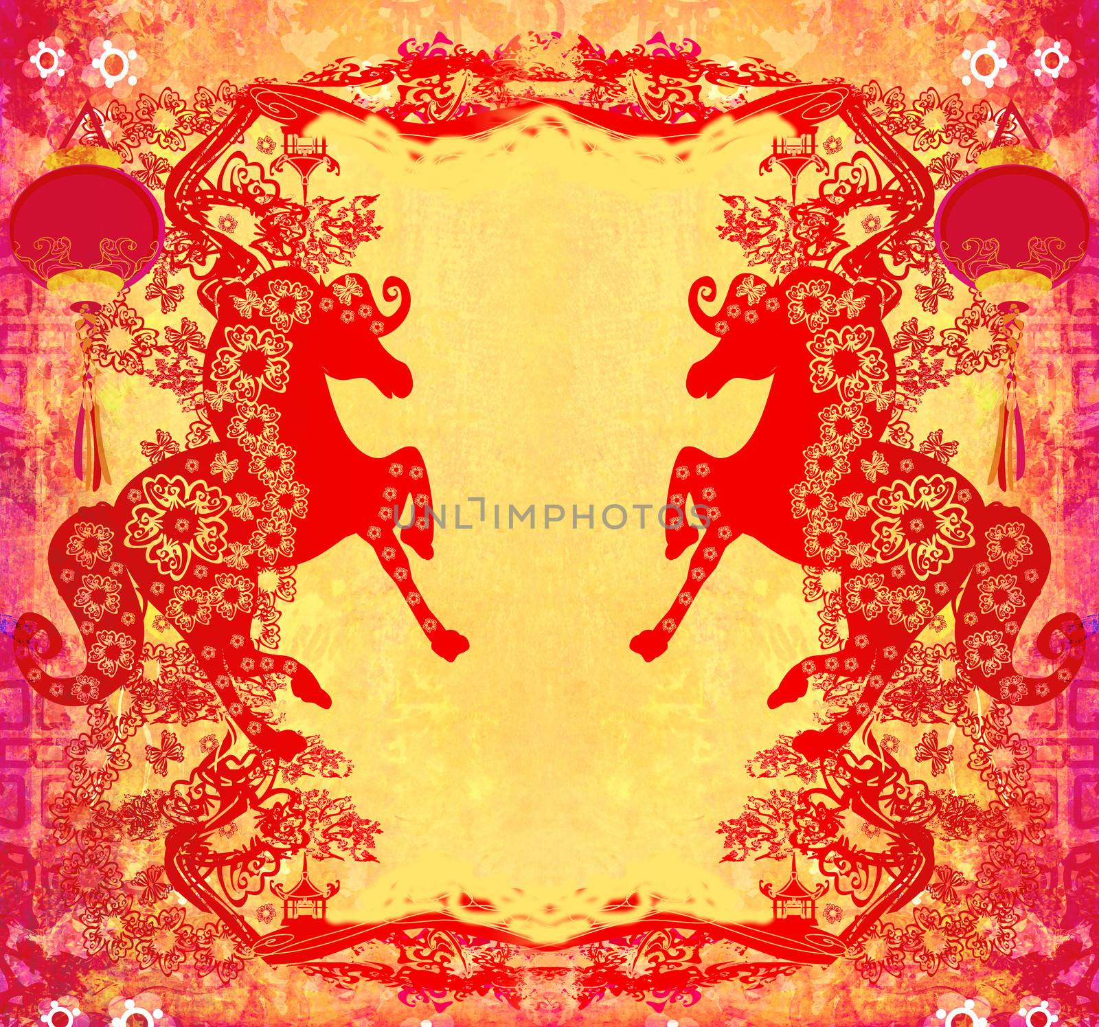 Year of Horse graphic design