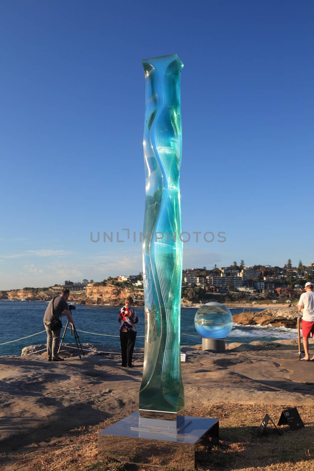 Sculpture by the Sea exhibit at Bondi Australia by lovleah