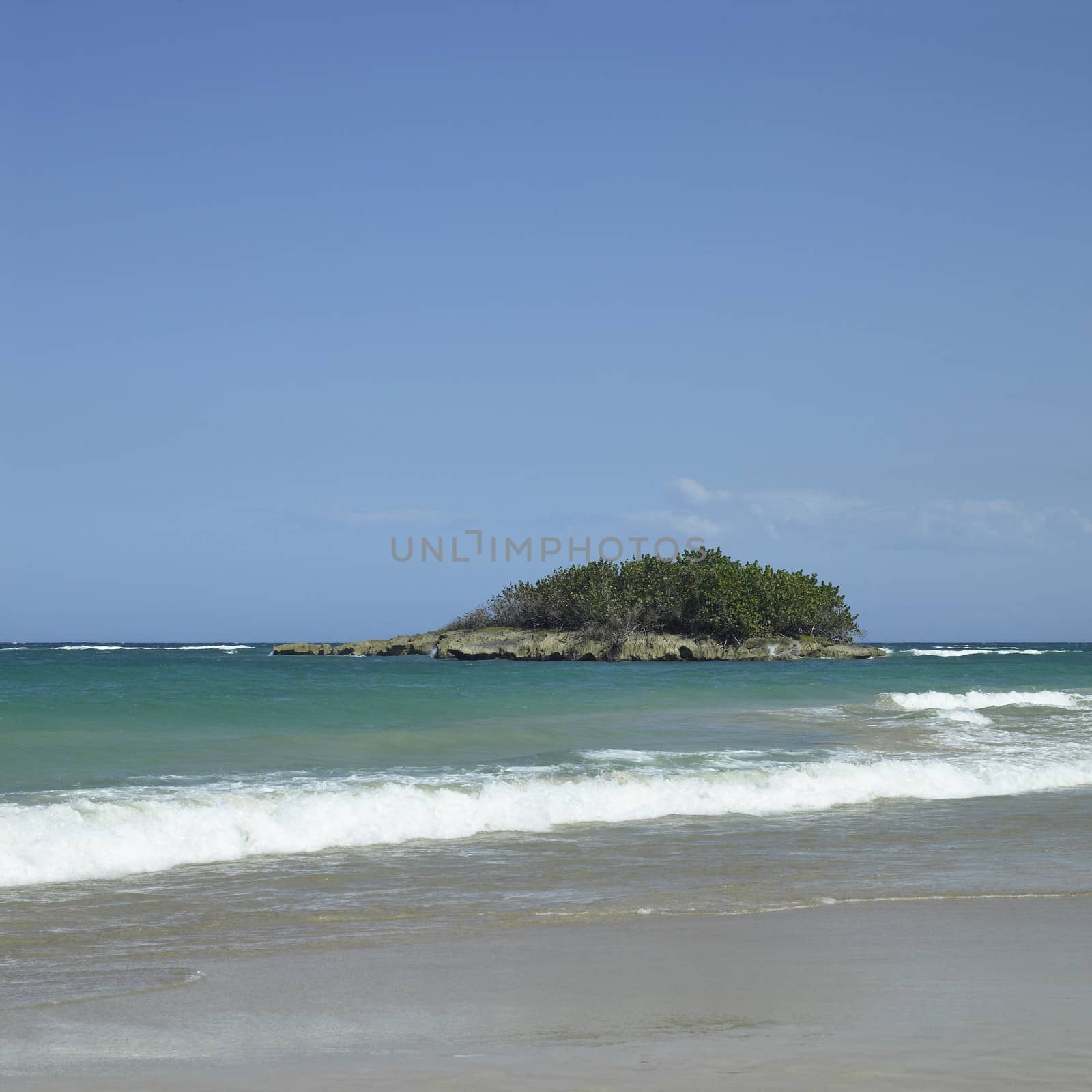 Small island on the sea