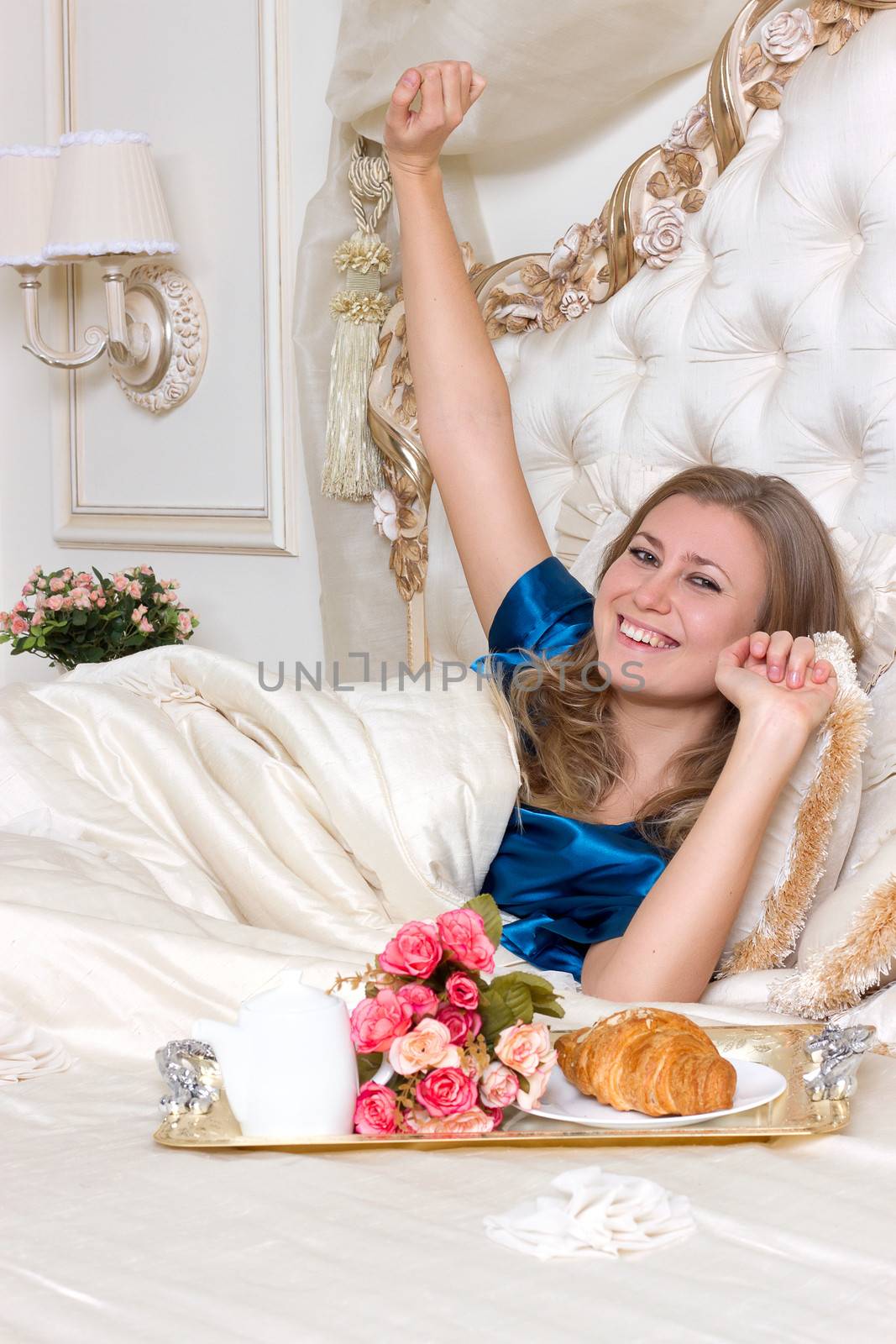 Morning coffee or tea in bed