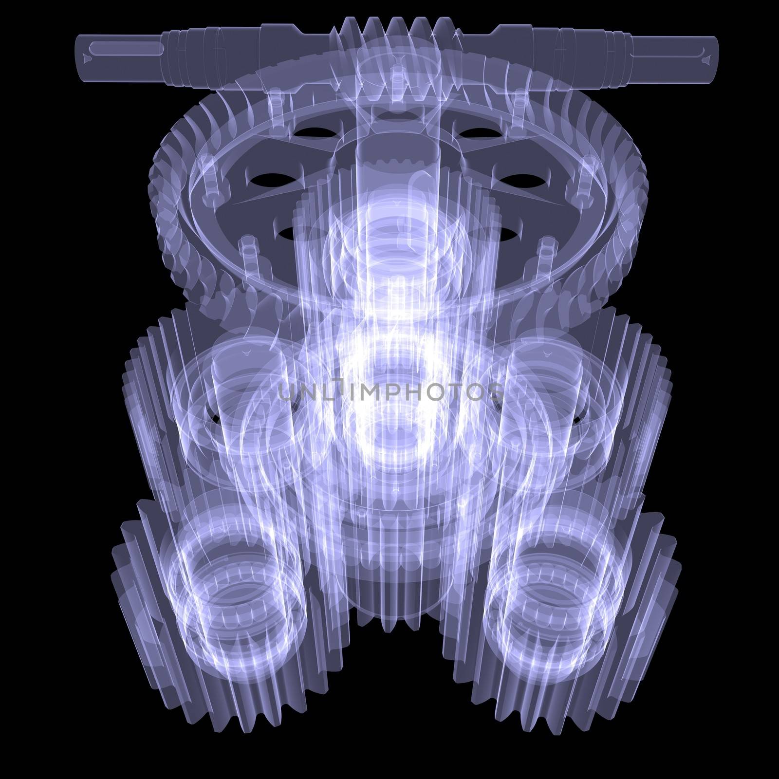 White shafts, gears and bearings by cherezoff