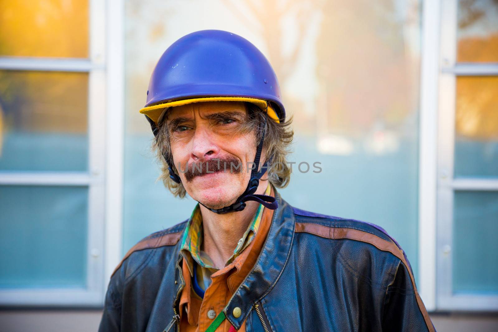 Man in Helmet by joshuaraineyphotography