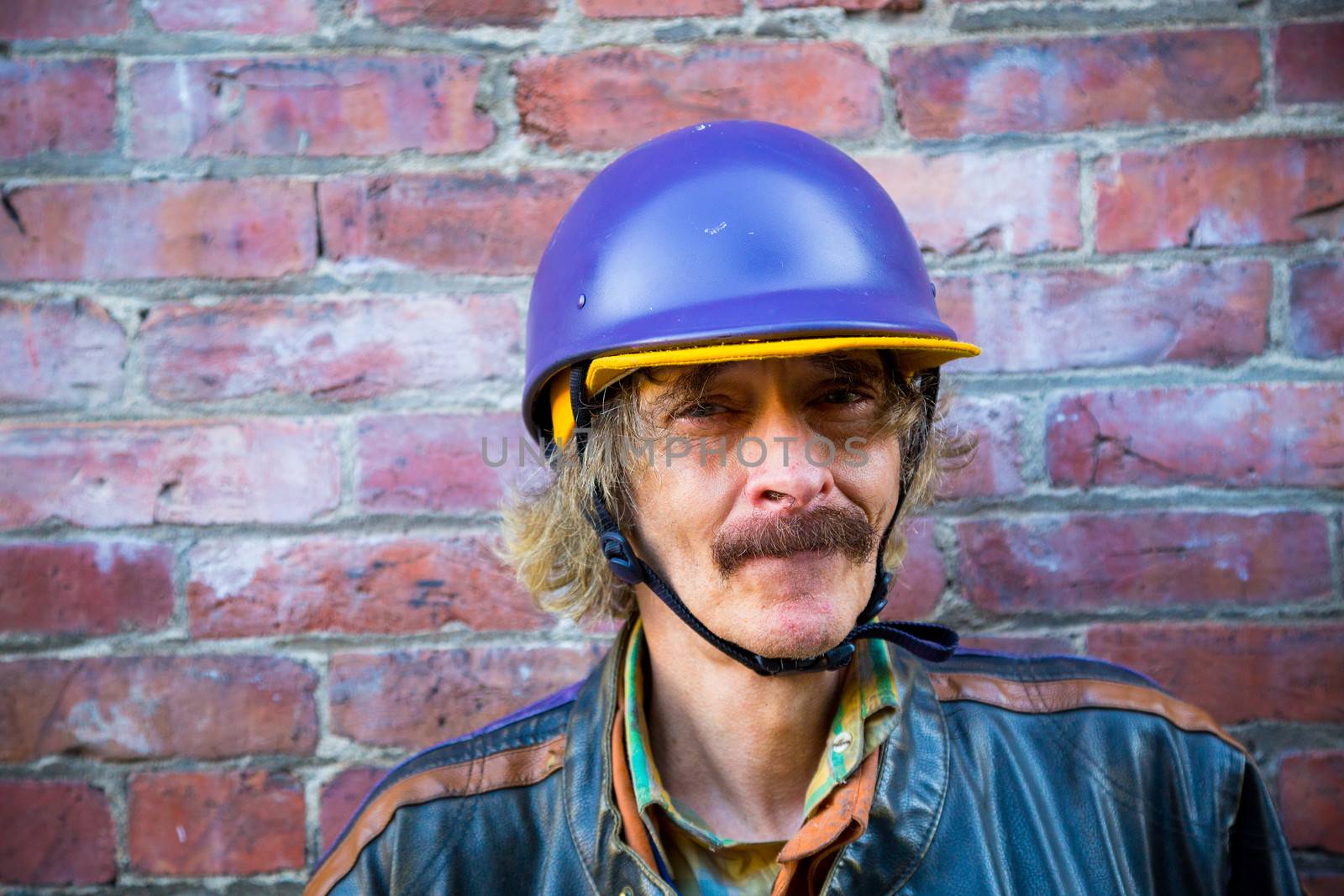 Man in Helmet by joshuaraineyphotography