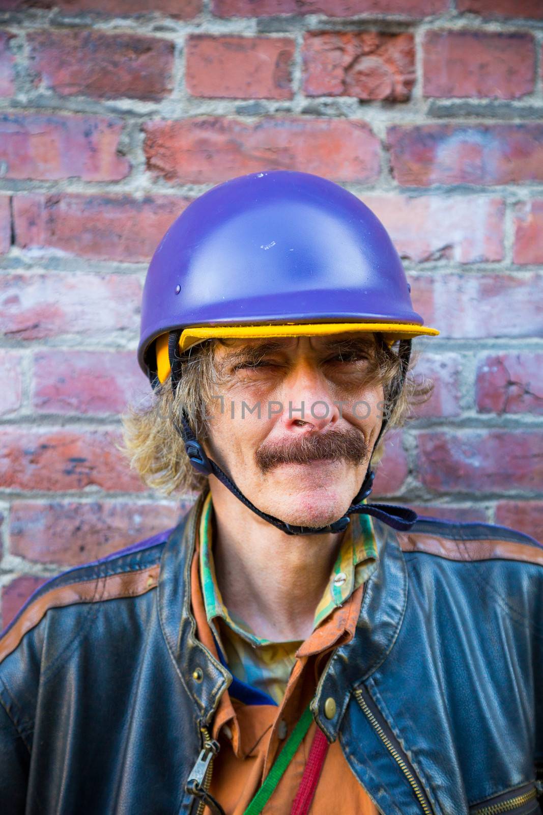 Man in Helmet by joshuaraineyphotography