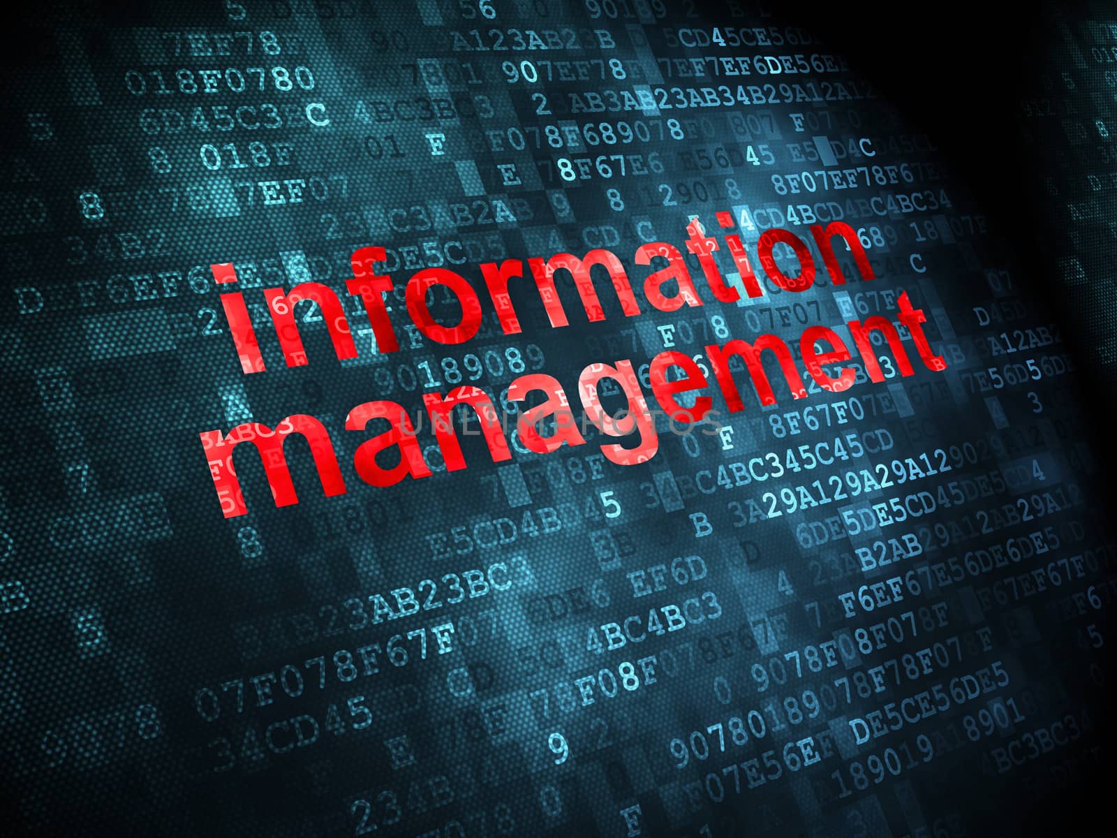 Information concept: Information Management on digital background by maxkabakov
