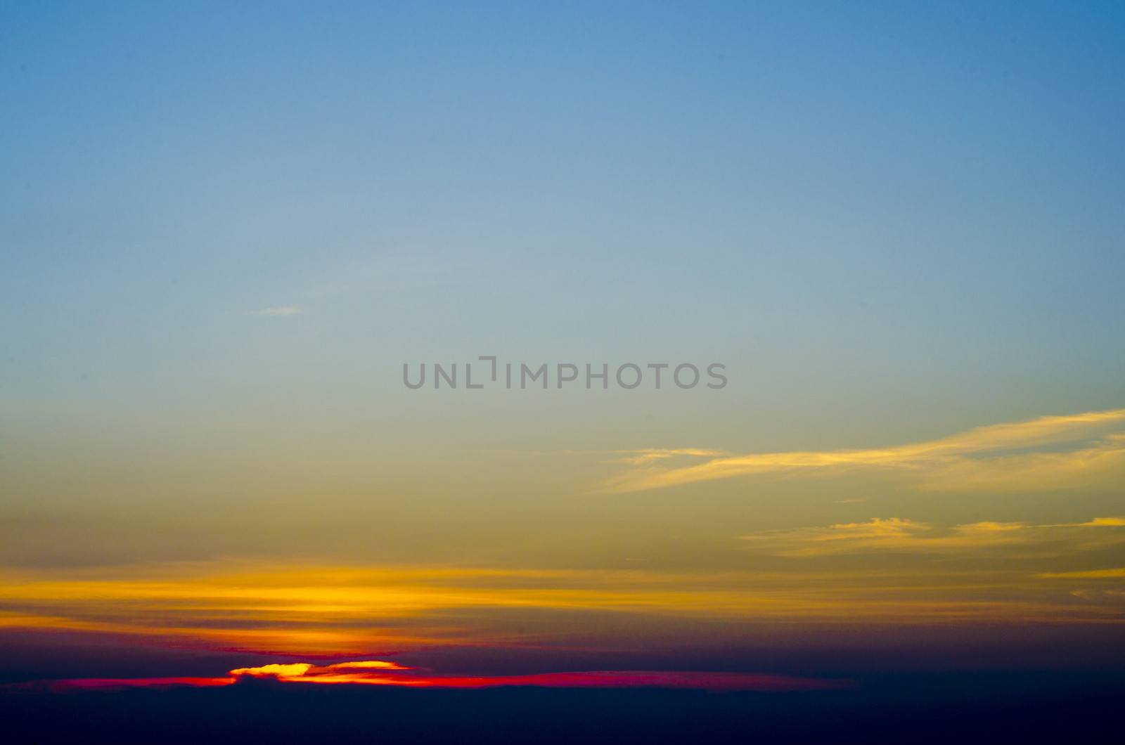 beautiful natural background the sun sets with clouds out door