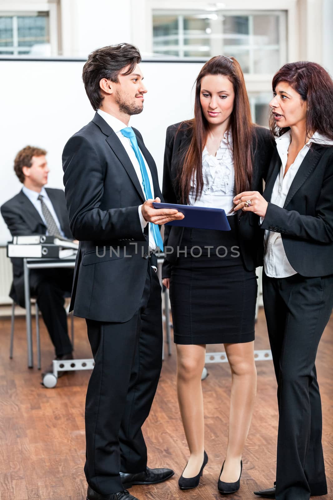 business people working in office teamwork professional meeting