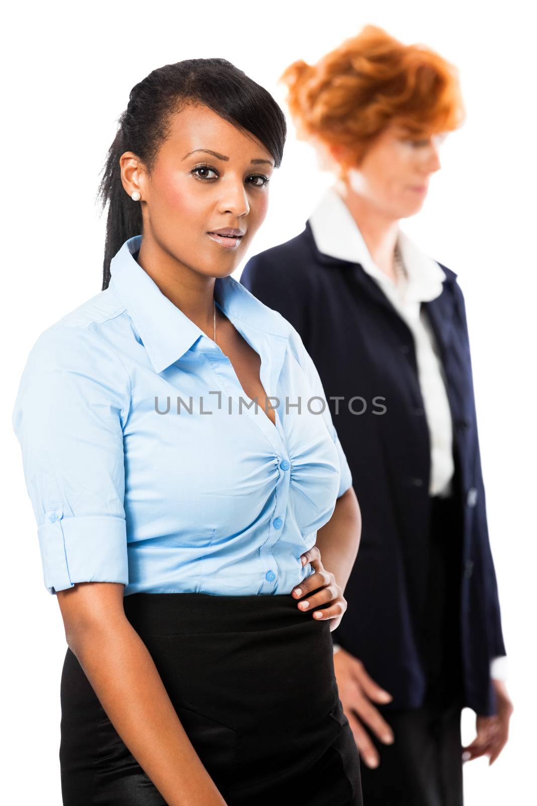 business team diversity happy isolated on white