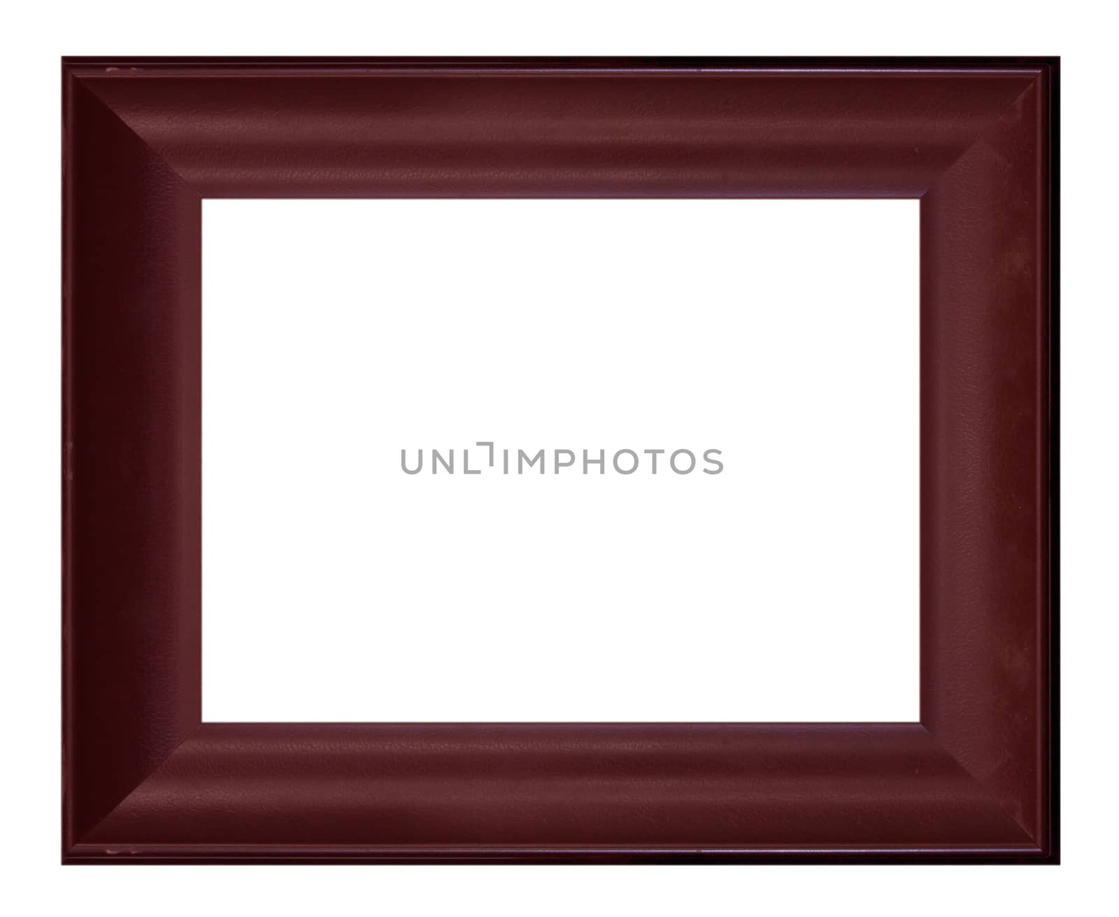 Classic wooden frame isolated on white background