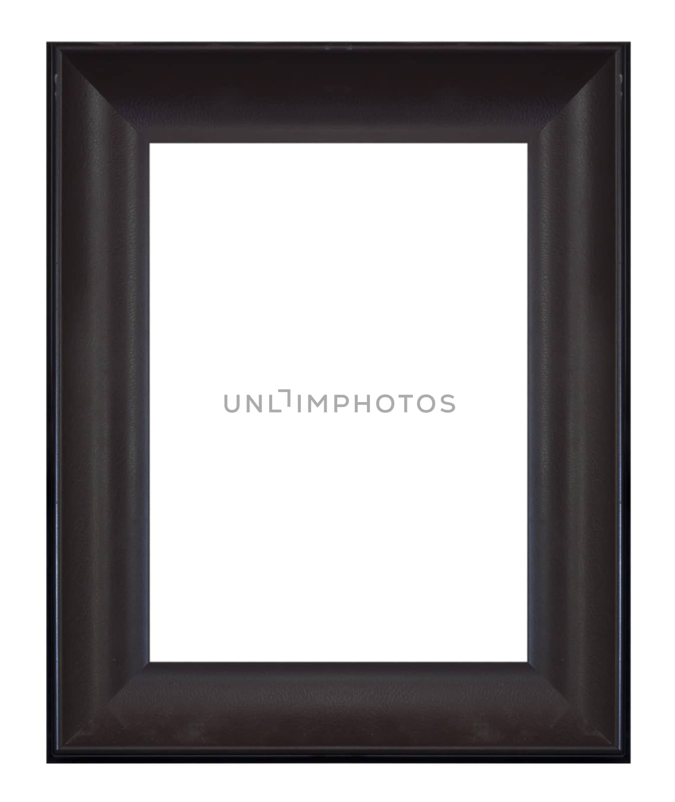 Classic wooden frame isolated on white background