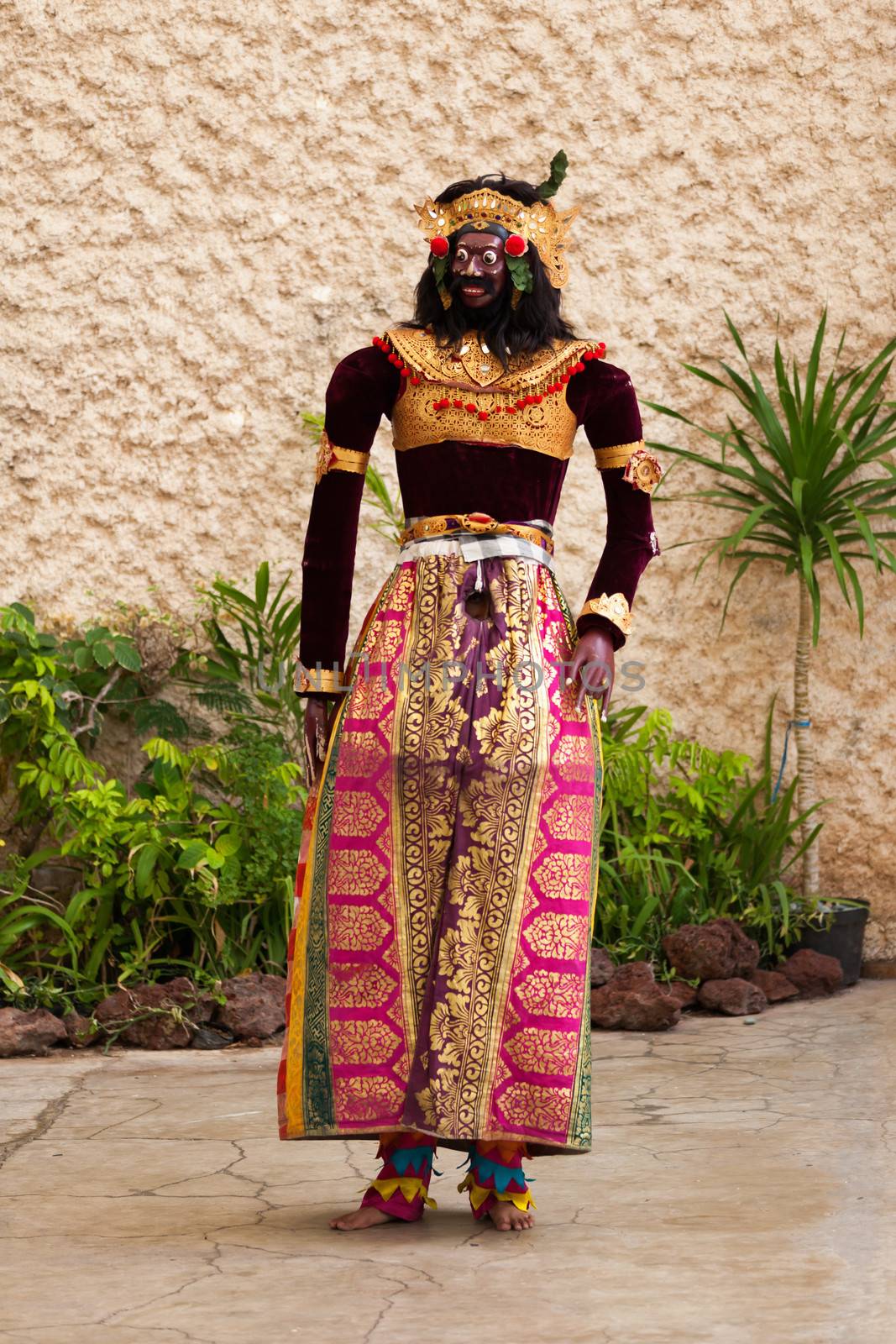 BALI, INDONESIA - SEP 13: Everyday traditional Balinese performance in Garuda Wisnu Kencana Cultural Park (GWK) on Sep 13, 2012  in Bali, Indonesia. GWK is a popular tourist attraction on Bali.