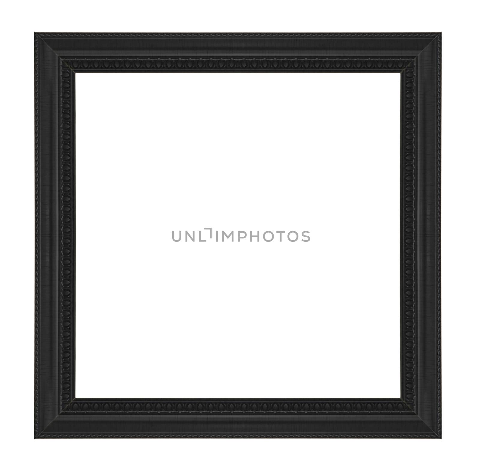 Antique Black Frame Isolated On White Background