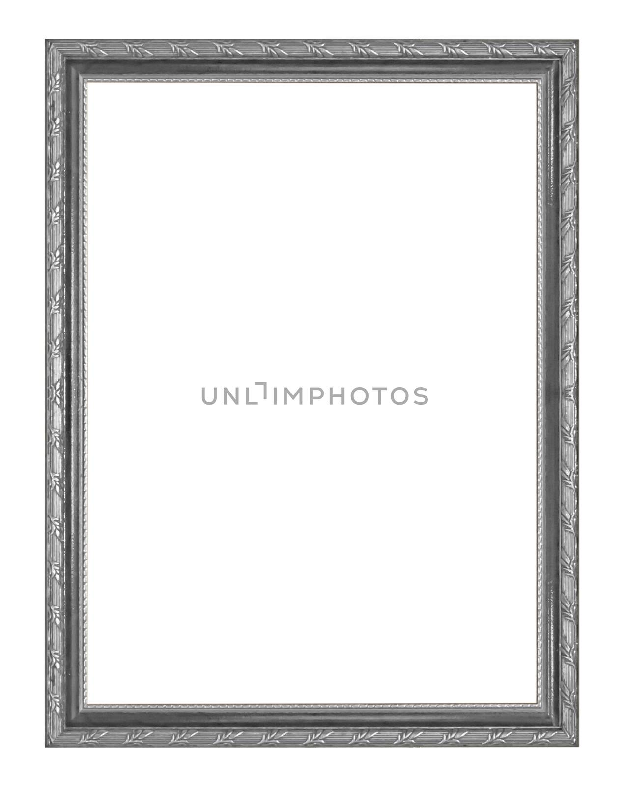 Antique Black Frame Isolated On White Background